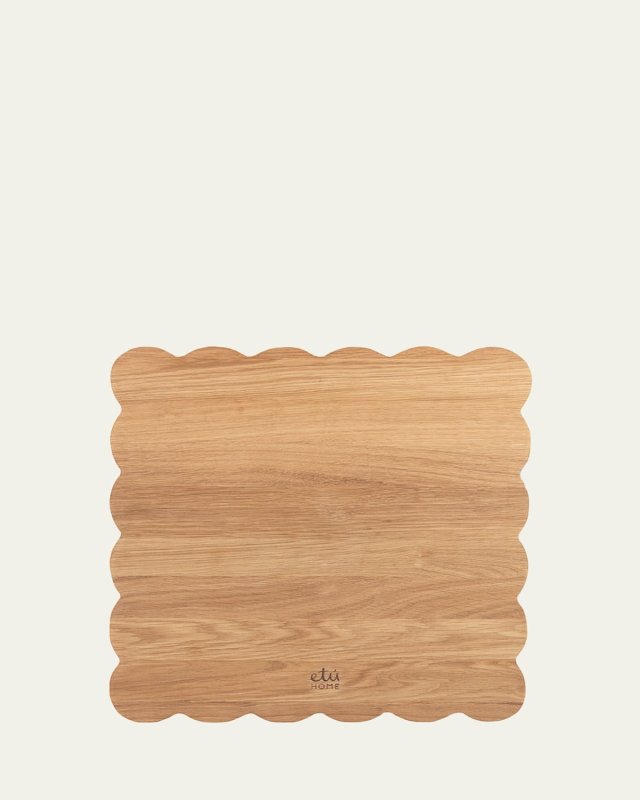 Square Scalloped Cutting Board, 16"Sq.
